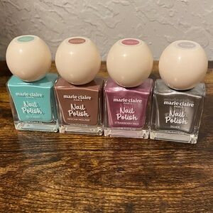 Nail Polish Collection - Mint, Brown, Pink, Silver